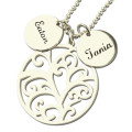 Family Tree Name Necklace Personalised family tree necklace with custom name discs
