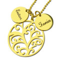 Family Tree Necklace With Name Charm for Mom product image