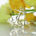 Anchor Name Necklace Detail Personalised anchor name necklace detail view