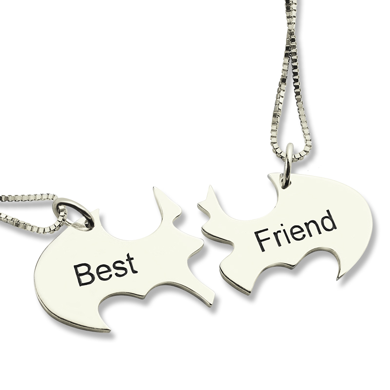 Batman Best Friend Name Necklace product view Batman best friend personalised name necklace product view