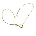 Open Heart Engraved Name Jewellery Set Open heart engraved name necklace and bracelet set view