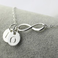 Custom infinity initial necklace product image