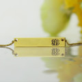 Personalised initial bar necklace detail