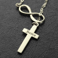 Infinity Cross Name Necklace Product View Infinity cross name necklace product view