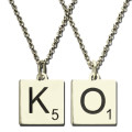 Scrabble Initial Letter Necklace Scrabble initial letter necklace gallery image