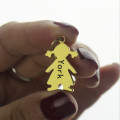 Personalised Baby Girl Name Pendant Detail Personalised baby girl heart pendant necklace detail image
