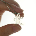 Sterling silver custom kanji love pendant necklace