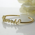 Personalised name bangle bracelet product image