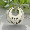Engraved Ring Mother Necklace Engraved ring mother necklace gallery image