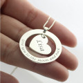 Custom Promise Necklace personalised pendant detail