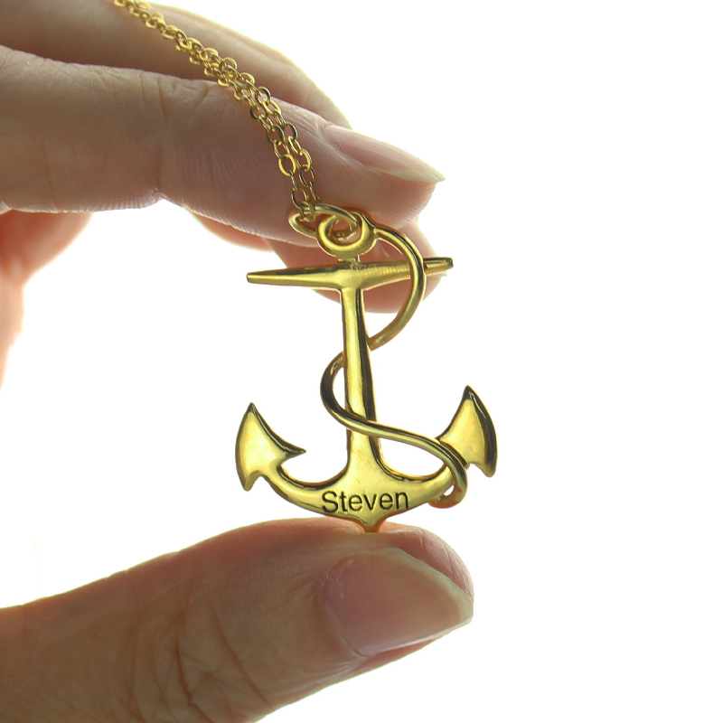 Personalised Anchor Name Necklace Personalised anchor name necklace