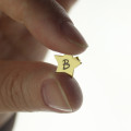 Star stud initial earrings product image