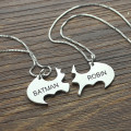 Batman Best Friend Name Necklace detail Batman best friend personalised name necklace detail view