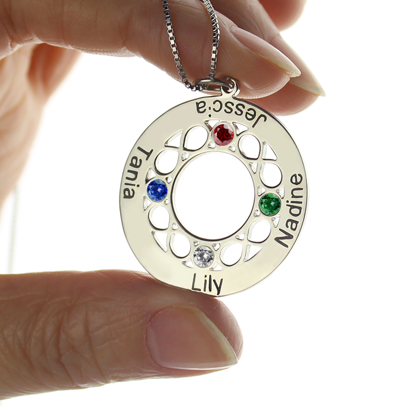 Infinity Family Names Necklace View Infinity family names necklace product view