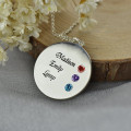 Engraved Grandma Birthstone Necklace Grandma's birthstone necklace with name engraving