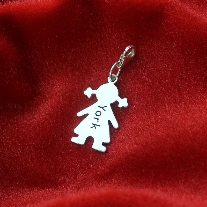 Personalised Baby Girl Name Pendant Necklace Personalised baby girl name pendant necklace view