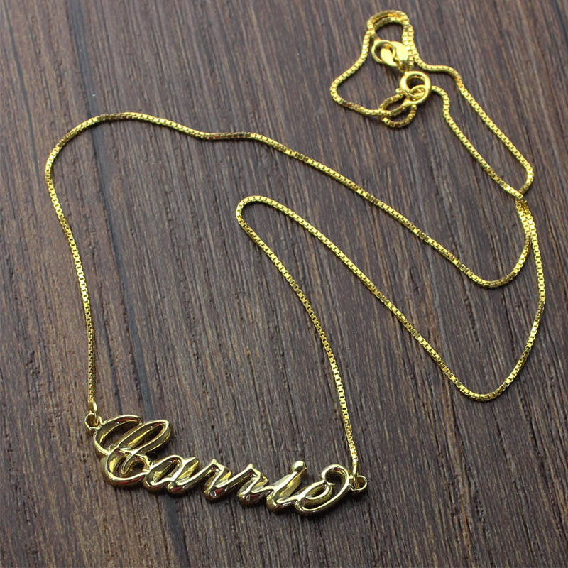 Personalised 3D Carrie Name Necklace Personalised 3D Carrie name necklace product view