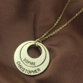 Engraved Ring Mother Necklace - Alternate View Engraved ring mother necklace alternate view