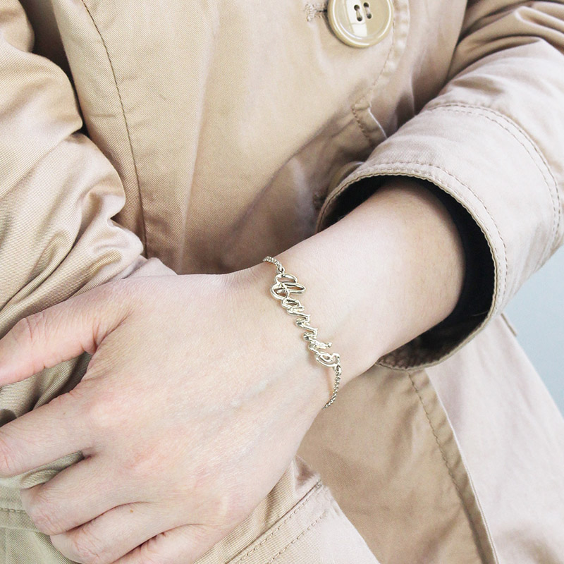 Carrie Style Name Bracelet Carrie style personalised name bracelet product view