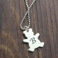 Personalised Teddy Bear Initial Necklace Personalised teddy bear initial necklace product image
