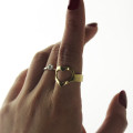 Engraved Heart Promise Ring Engraved heart-shaped promise ring product image