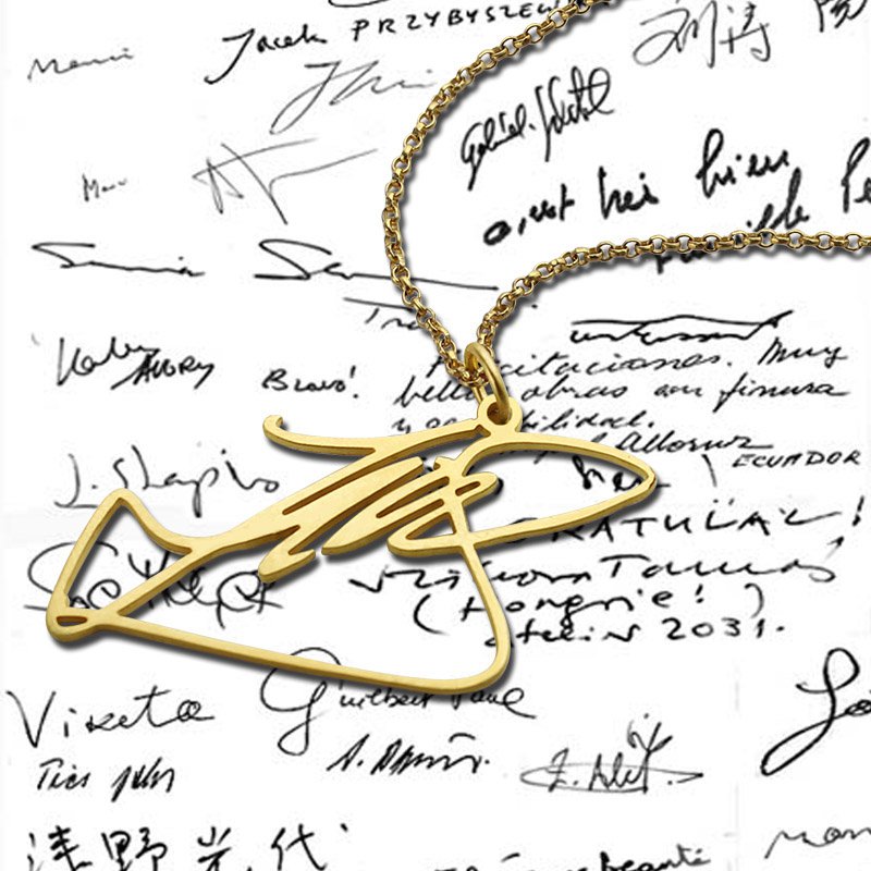 Signature Name Necklace Signature name necklace pendant