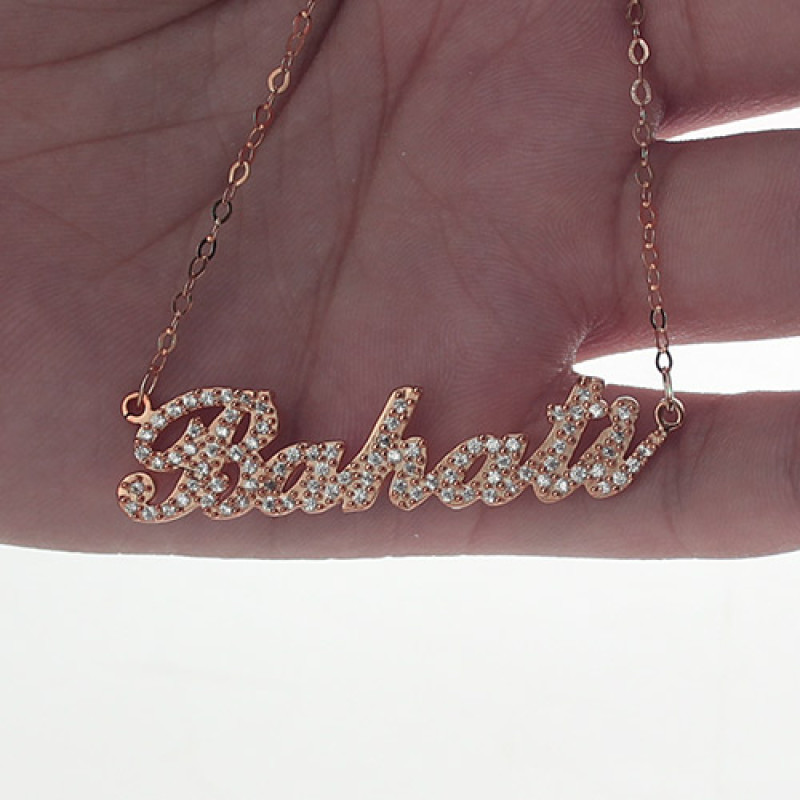 Carrie Name Necklace Detail Personalised Carrie name necklace detail view