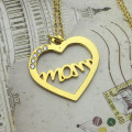 Mother’s Heart Birthstone Necklace Mother’s Heart birthstone necklace product image