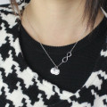 Personalised infinity initial necklace product image