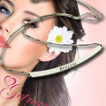 Curved bar pendant necklace product image