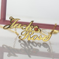 Two Name Necklace Two-name necklace with a heart detail