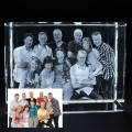 Multiple People Photo Engraved Crystal Crystal with photo engraving for multiple people