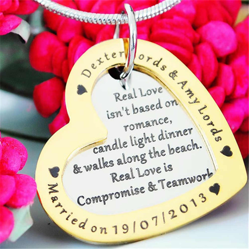 Personalised Jewellery Example Custom personalised jewellery example