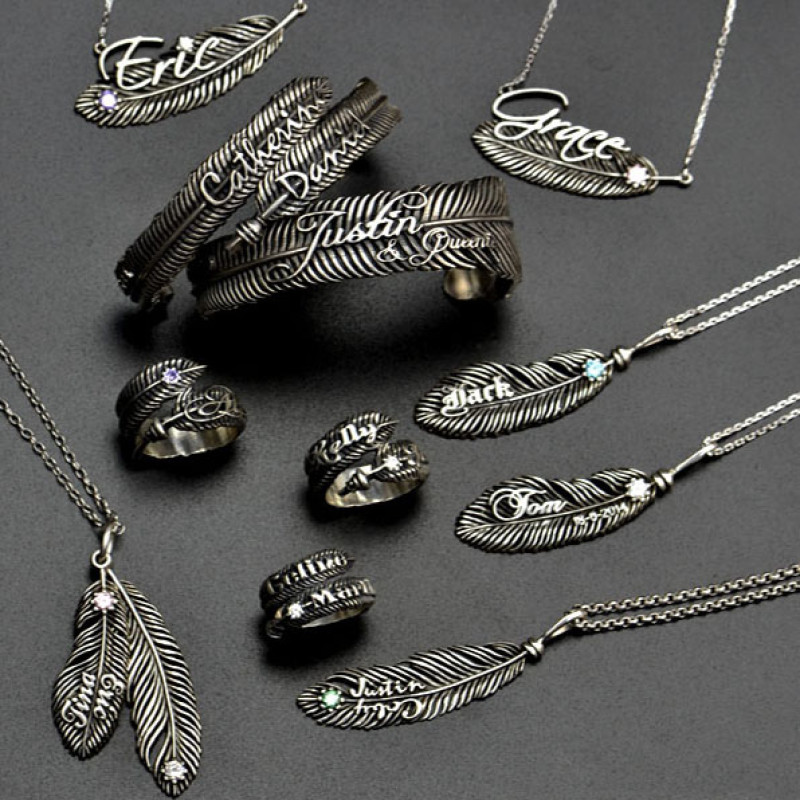 Feather Series Custom Jewellery Feather series custom jewellery design
