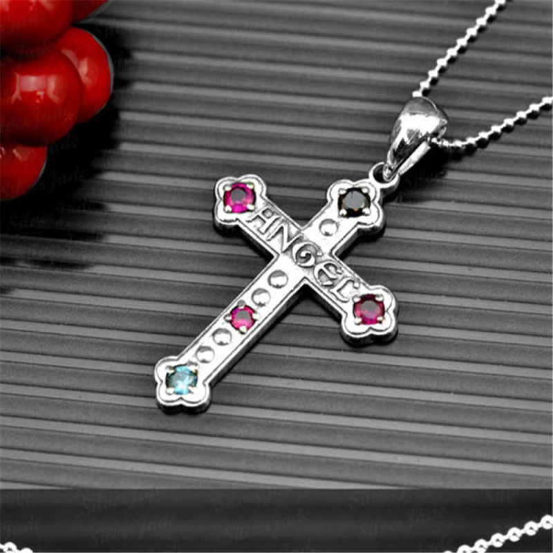 Cross Jewellery Design With Stone Cross custom jewellery design with stone