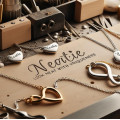 Neatie Heart Pendants And Infinity Symbols On Workbench