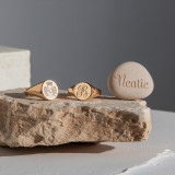 Neatie Personalized Heart Pendants With Gold Chains