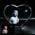 Heart Crystal 3D Photo Engraving Heart crystal with 3D photo engraving