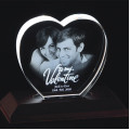 Heart Crystal Photo Engraving Heart crystal with photo engraving