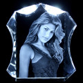 Irregular Shape B Photo Crystal Irregular Shape B crystal with photo engraving