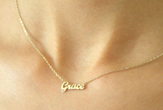 Buy a letter necklace or a necklace with name for your beloved 