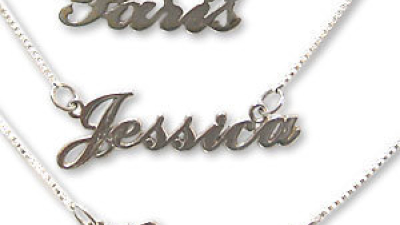 Buy name plate necklaces gold online