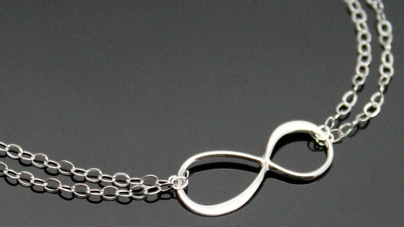 Buy sterling silver infinity necklace online