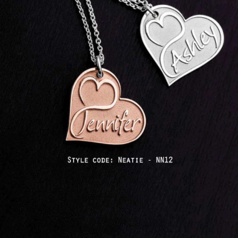 Personalised name jewellery design selection NN12