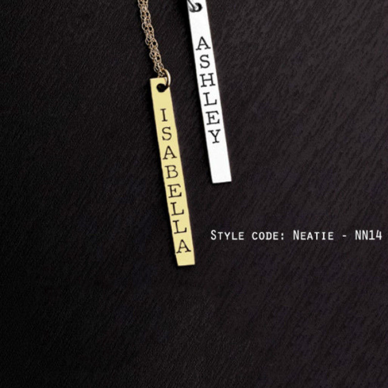 Personalised name jewellery design selection NN14