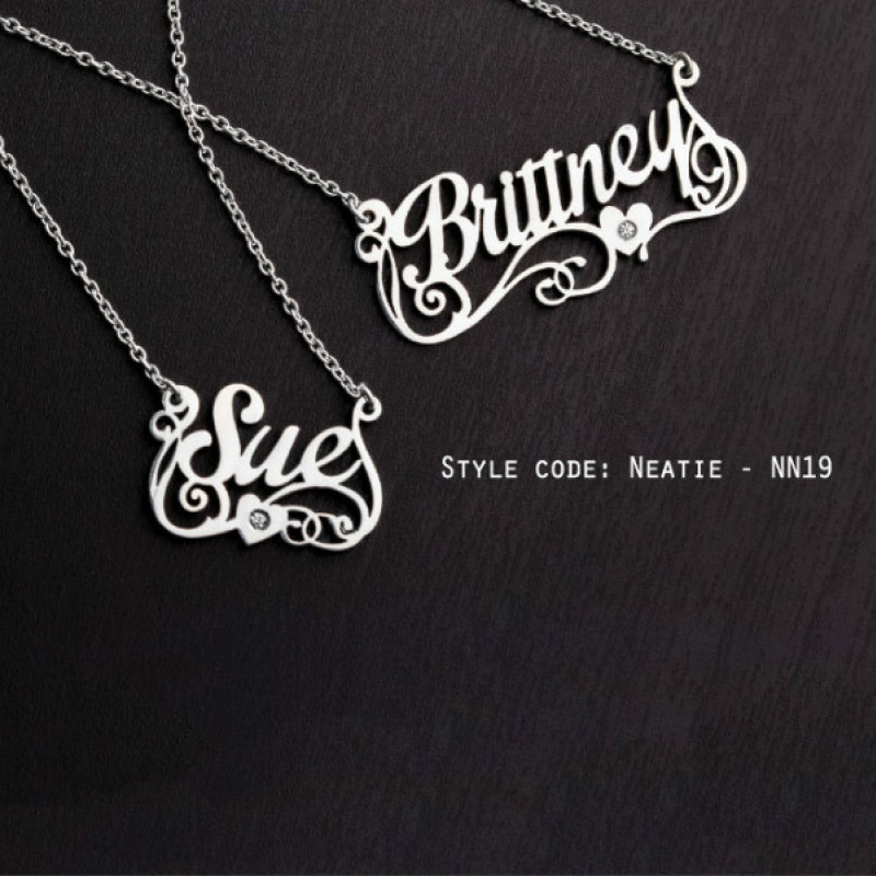 Personalised name jewellery design selection NN19