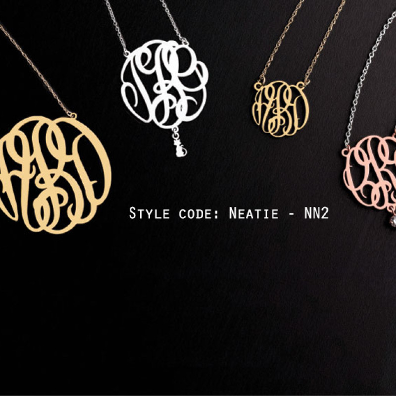 Personalised name jewellery design selection NN2