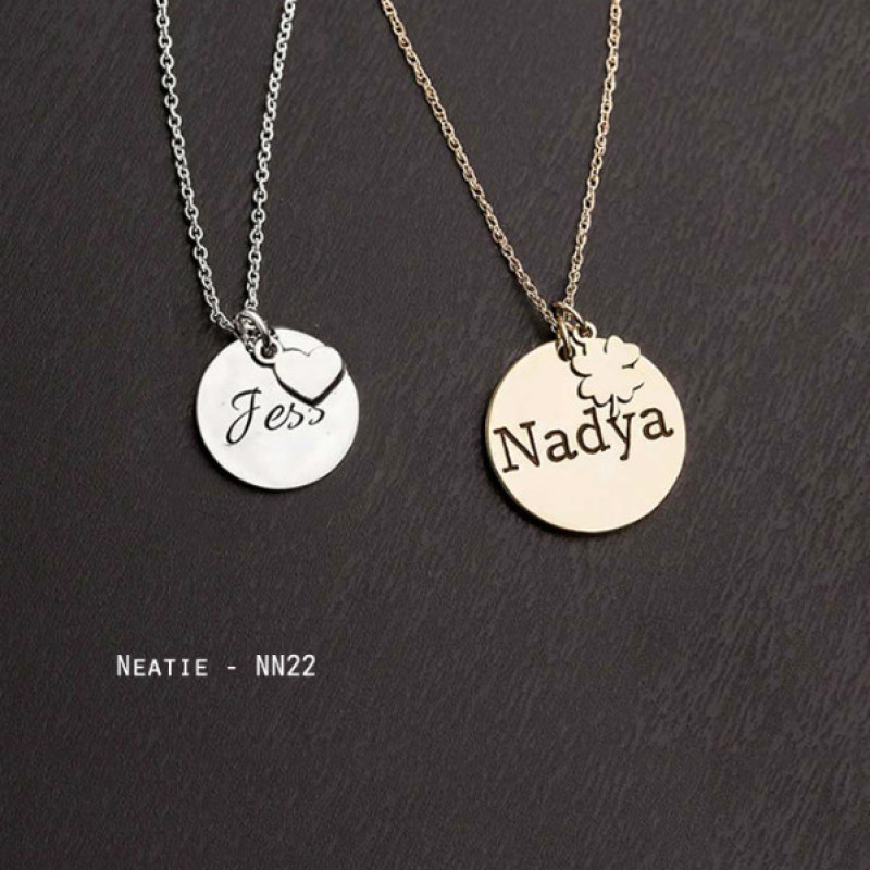 Personalised name jewellery design selection NN22