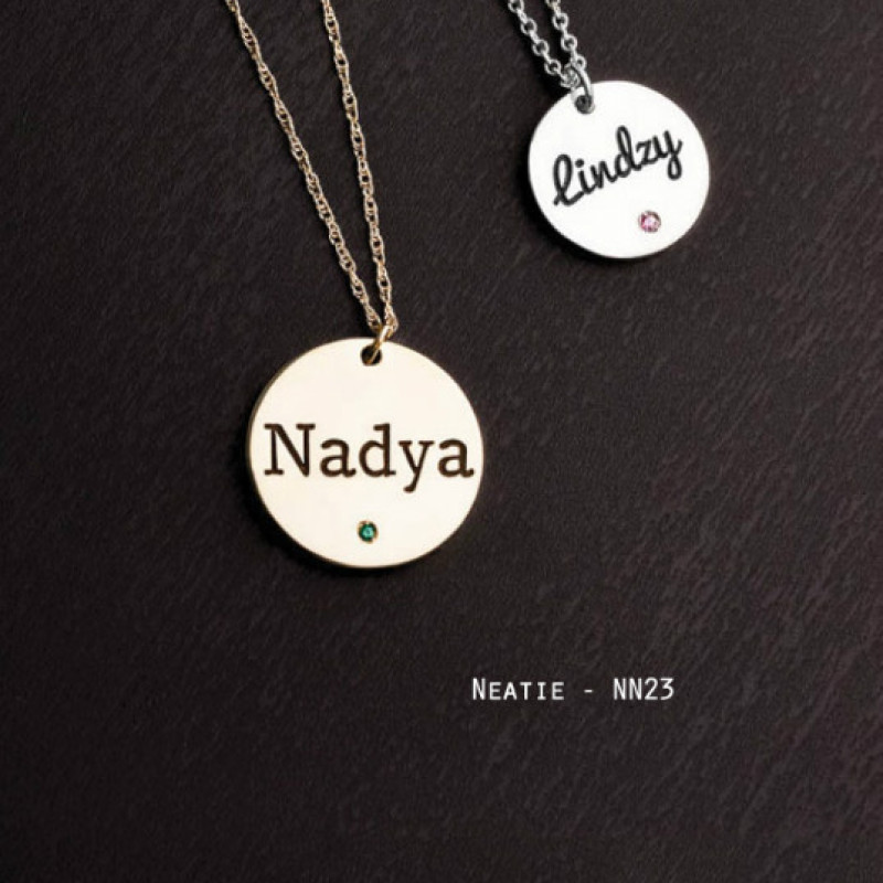 Personalised name jewellery design selection NN23