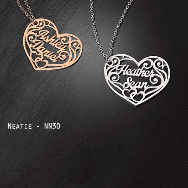 Personalised name jewellery design selection NN30